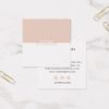 Modern Minimalist Square Business Cards | Blush