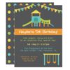 Modern Playground Kids Birthday Party Invitation