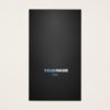 Modern font in two colors with business card