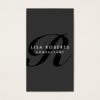 Monogram Professional Elegant Fashion Designer Business Card