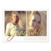 2017 Graduation Faux Gold Foil Photo Announcement