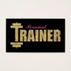 PERSONAL TRAINER BUSINESS CARDS | GLITTER GOLD