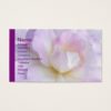 Pastel Pink Purple Rose Business Card