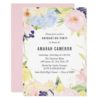 Pastel Spring Watercolor Flowers Graduation Party Card