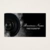 Photographer Camera Black & White Photography Business Card