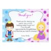 Prince Princess Thank You Card Girl Boy Birthday