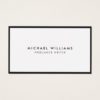 Professional Black and White Business Card