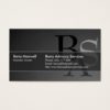 Professional Elegant Modern Black Simple Business Card