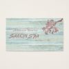 Professional elegant wood texture cherry tree business card