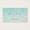 Professional glamorous modern elegant plain bokeh business card
