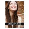 Gold Dot Glam Photo Graduation Party Invitation