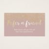 Referral Card | Chic Gold Confetti Dots Dusty Pink