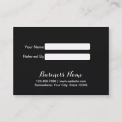 Referral Card | Modern Black & White Simple Frame - Image 2