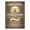 Rustic Beer Surprise 40th Birthday Invitation