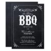Rustic Chalkboard Birthday Party BBQ Invitation