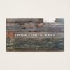Rustic Country Vintage Reclaimed Wood Nature Business Card