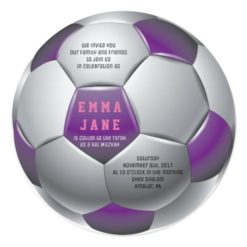 SOCCER GIRL Bar Mitzvah Invitation