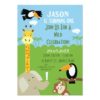 Safari Animal Birthday Party Invitation