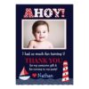 Sail Away Nautical Photo Thank You Note Card