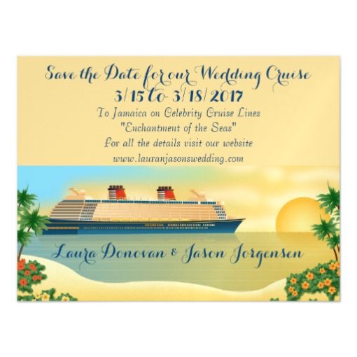 Save the Date For Our Wedding Cruise Magnet