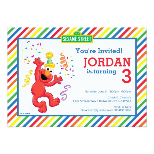 Sesame Street | Elmo - Rainbow Birthday Card