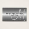 Silver Stainless Steel Metal Business Card