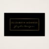 Simple Black & Gold Foil Effect Business Card