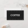 Simple Double Number Loyalty Coffee Punch-Card