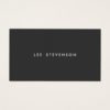 Simple Professional Modern Black Business Card