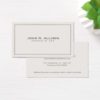Simple Traditional Attorney Ivory Professional Business Card