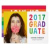Spelled Out Fun Graduation Announcement Invitation