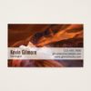 Stone Cave Walls - Red Business Card