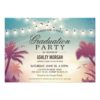 Summer String Lights Outdoor Graduation Party Card