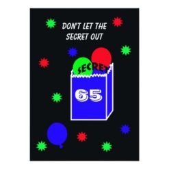 Surprise 65th Birthday Party Invitation SECRET