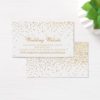 The Vintage Glam Gold Confetti Wedding Collection Business Card
