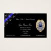 Thin Blue Line Stars and Stripes Badge Business Card