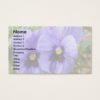Thoughtful Pansies Business Card