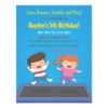 Trampoline Kids Birthday Party Invitations