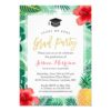 Tropical Pineapple Luau Graduation Party Card