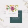Vibrant Bloom | Modern Watercolor Floral Square Business Card