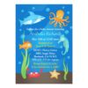 Vibrant Under the Sea Baby Shower Invitations