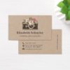 Vintage Elegant Brown Kraft Rustic Photography Lux Business Card