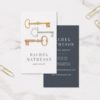 Vintage Key | Real Estate Appraiser Vertical Business Card