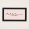 Vintage Pink Makeup and Beauty Business Card