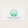 Watercolor Tree Yoga and Wellness Business Card