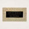Wedding Event Planner - Sassy Beauty Gold Glitter Business Card