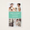Wedding Photo Collage Elegant Clean Photography Business Card