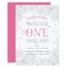 Winter Wonderland First Birthday Party Invitation