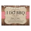 I DO BBQ Red Engagement Couples Shower Invitation