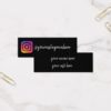 instagram social media modern trendy business card
